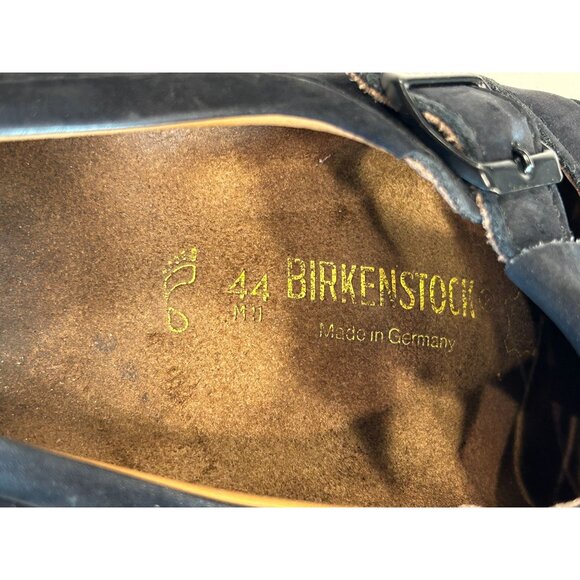 Birkenstock Madeira Closed Toe Suede Leather Sandal in Navy - Sz 44 (11) - Picture 8 of 8